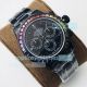 Swiss Replica Rolex Blaken Daytona Rainbow Crystal Bezel Black PVD Watch 40MM (11)_th.jpg